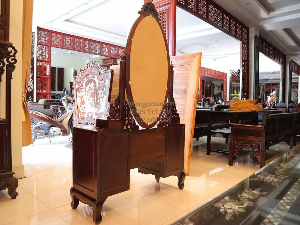 Bàn trang điểm gỗ gụ BTD005