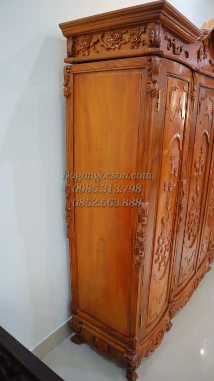 Tủ quần áo gỗ hương TQA001