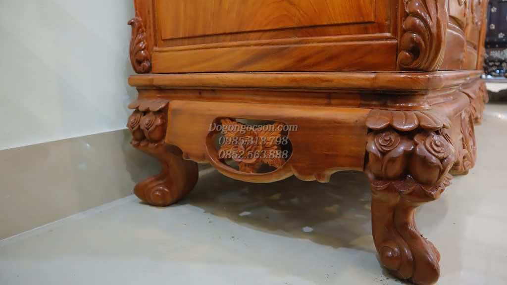 Chi tiết bệ dưới và chân TQA001
