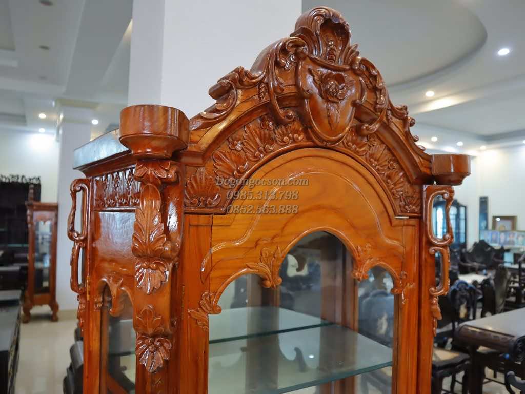 Tủ rượu gỗ gõ đỏ TR002