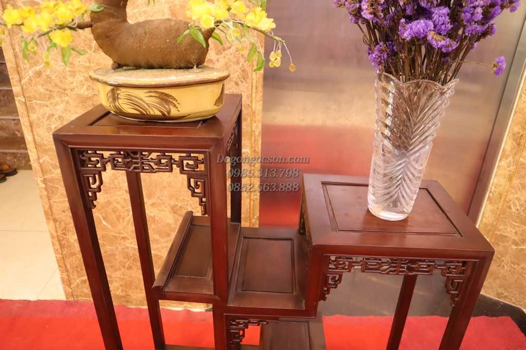 Đôn gỗ nhị sơn DON007