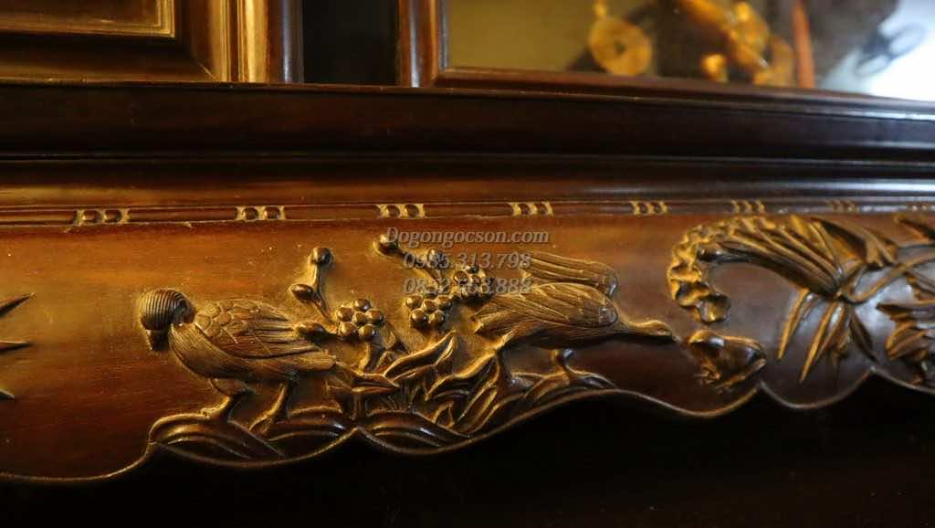 Tủ chè mai điểu sen vịt