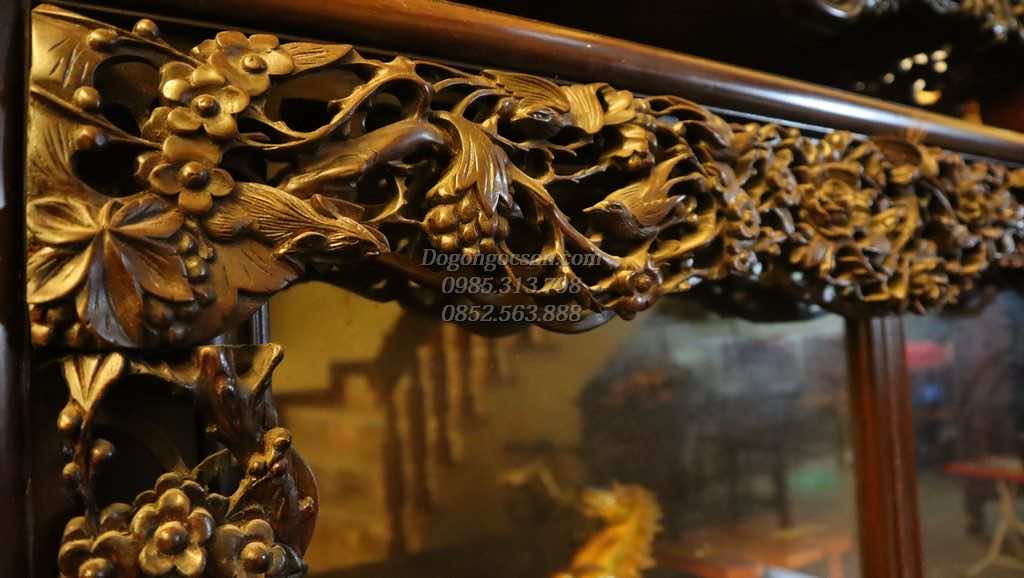 Tủ chè mai điểu sen vịt