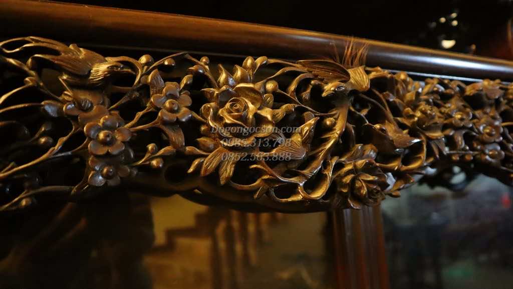 Tủ chè mai điểu sen vịt