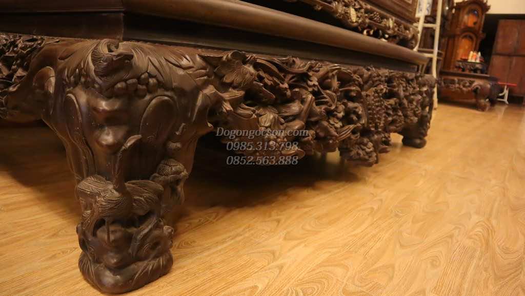 sập mai điểu gỗ gụ