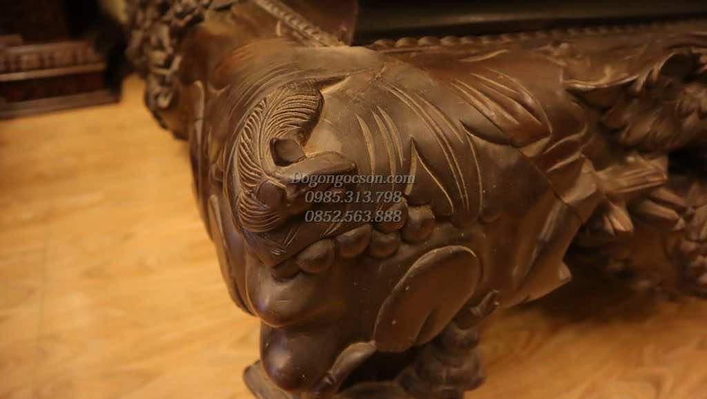 sập mai rậm gỗ gụ