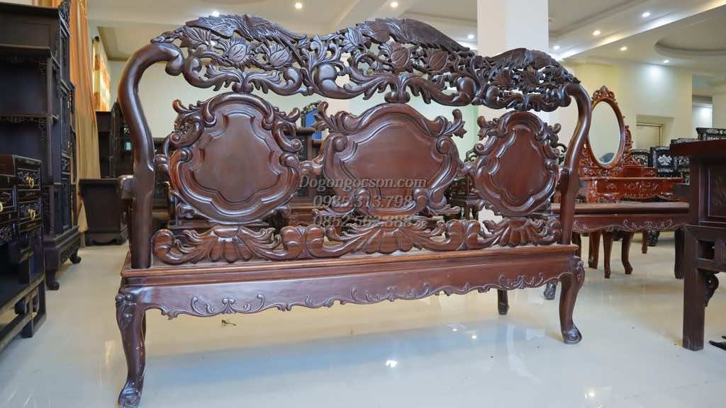 Bàn ghế gỗ thái phượng