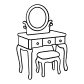 logo bàn trang điểm