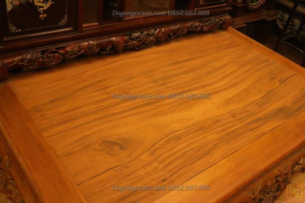 Sập gụ tủ chè ngũ phúc gụ ta SD008