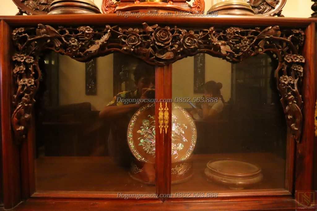 Lèo tủ chè đục Chim cài Hoa Hồng