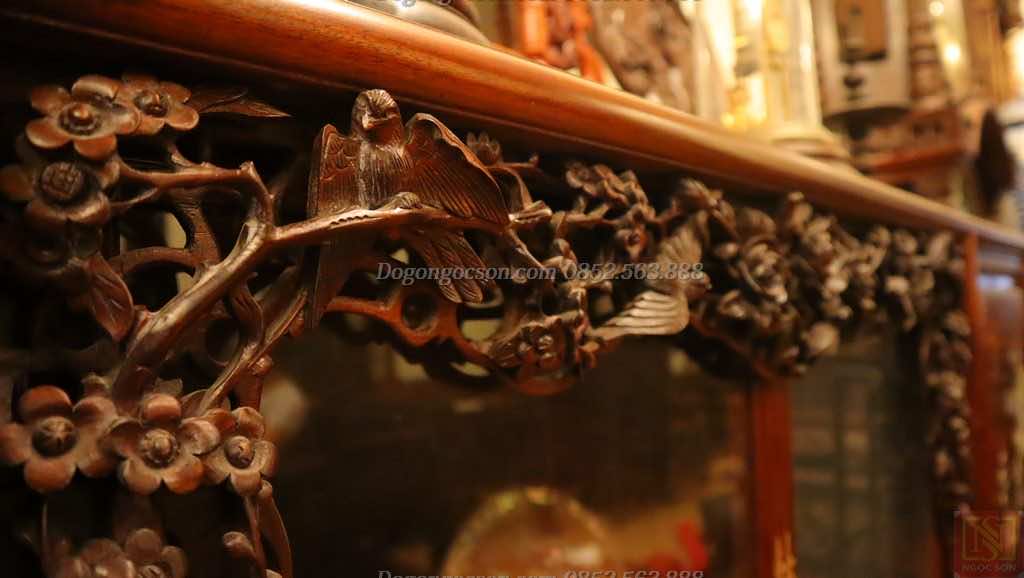 Lèo tủ chè đục Chim cài Hoa Hồng