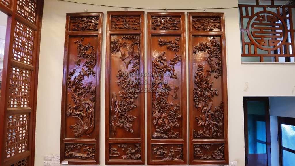Tranh tứ quý siêu to khổng lồ