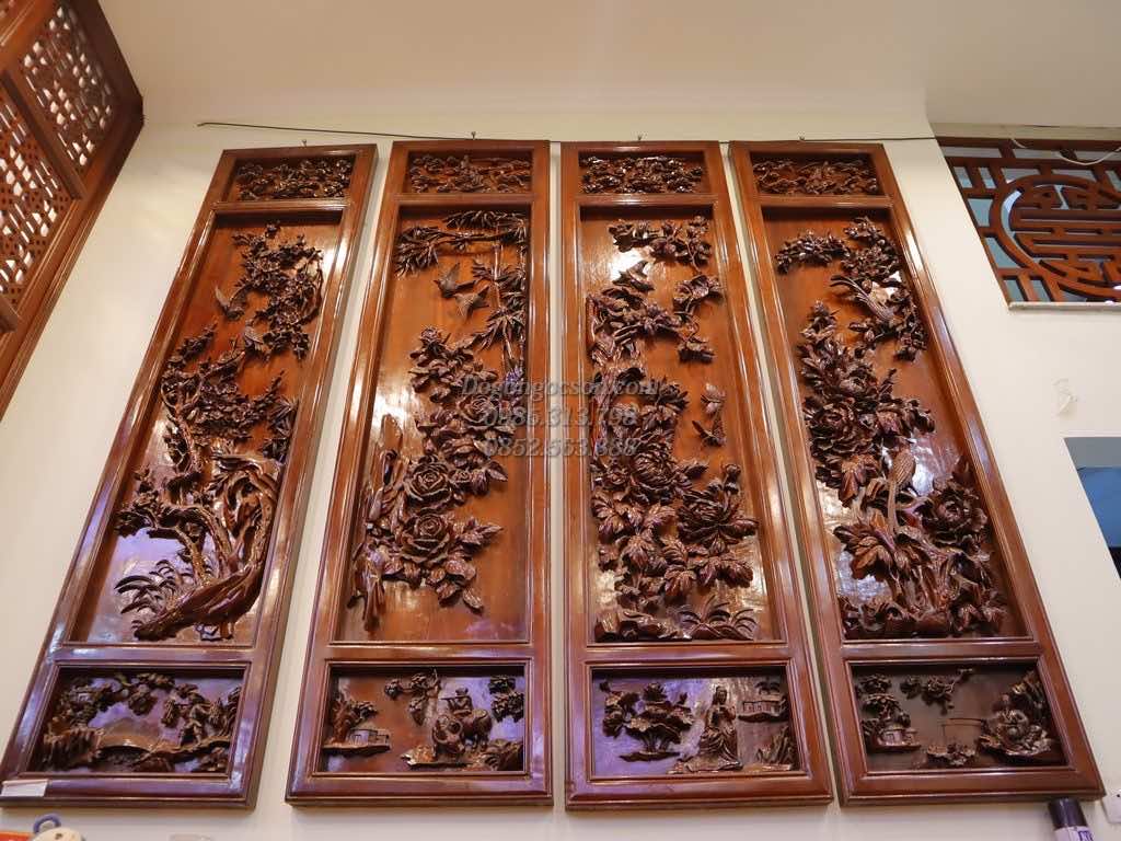 Tranh tứ quý siêu to khổng lồ